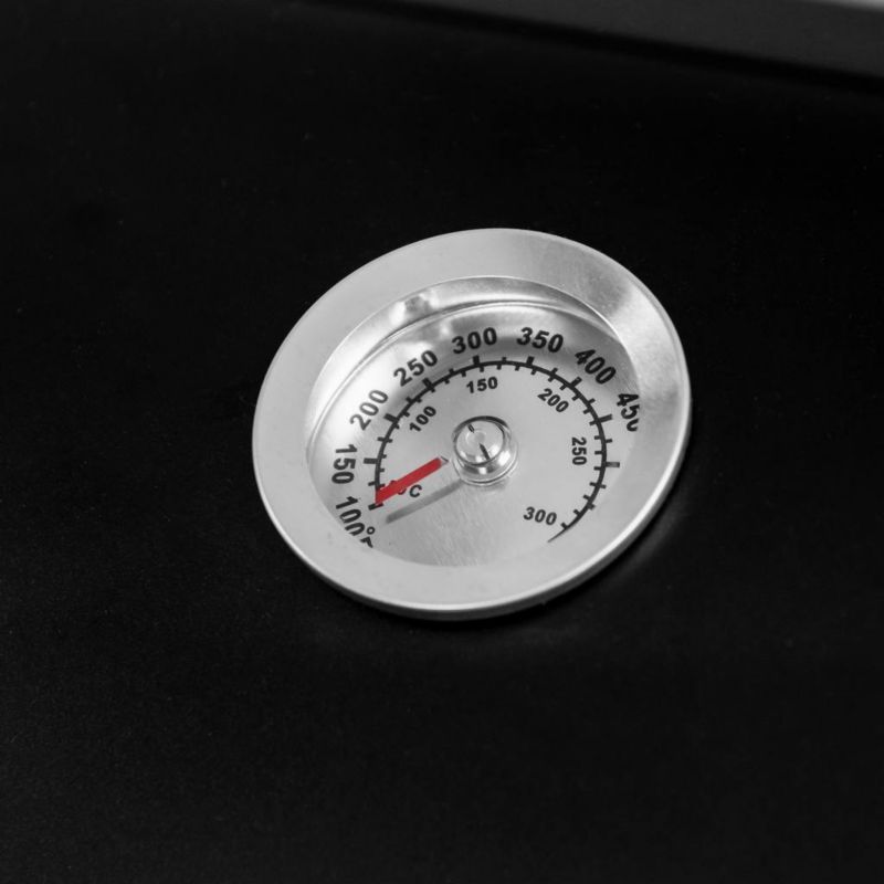 Grill węglowy Mega-M ogrodowy beczkowy z kominkiem i stolikiem 1szt.