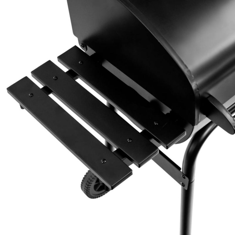 Grill węglowy Mega-M ogrodowy z pokrywą i  kominem chromowany ruszt 1szt.