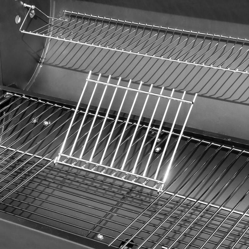 Grill Węglowy Mirpol 2450 cm2 Ogrodowy Pokrywa z Termometrem, Czarny 1 szt.