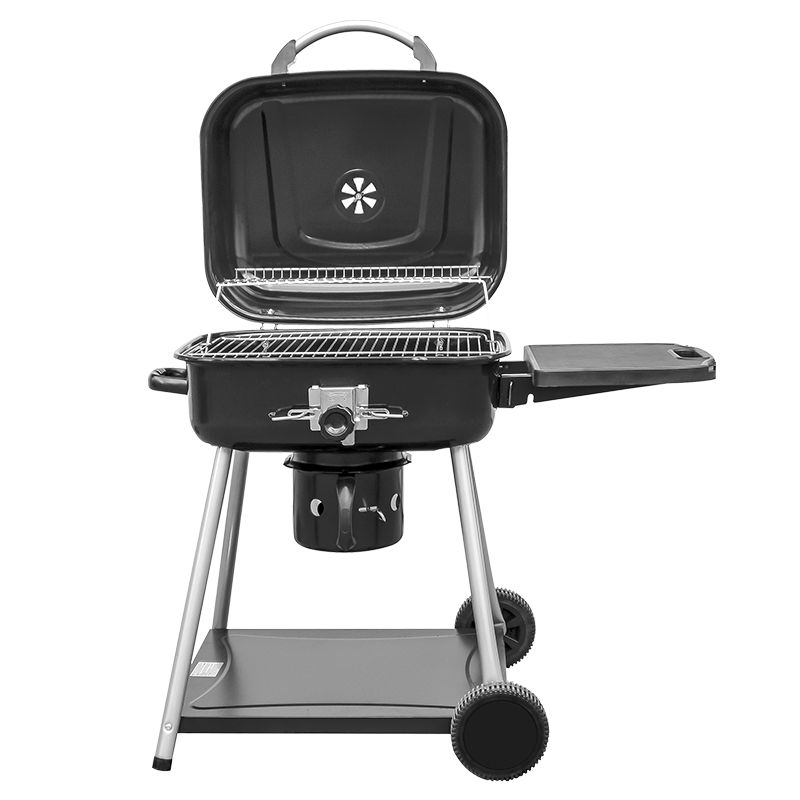 Grill Węglowy Mirpol 2593,5 cm2 Prostokątny Pokrywa z Regulacją Powietrza, Czarny 1 szt.
