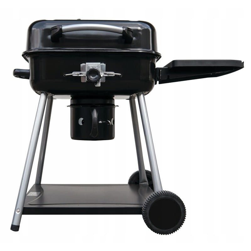 Grill Węglowy Mirpol 2593,5 cm2 Prostokątny Pokrywa z Regulacją Powietrza, Czarny 1 szt.
