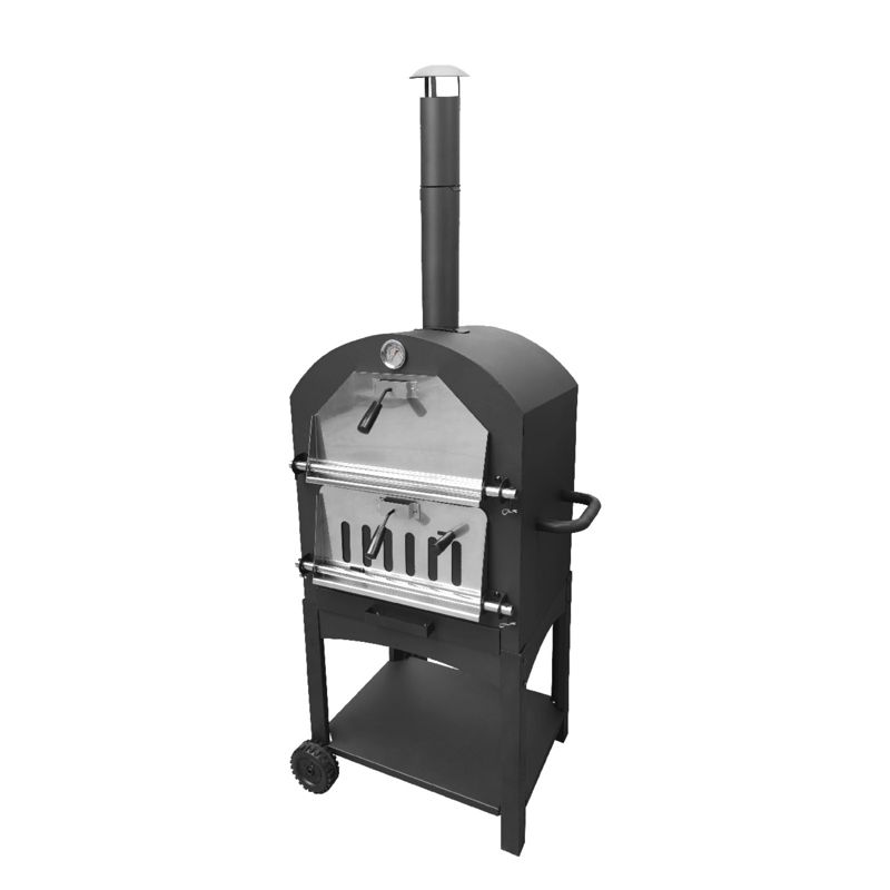 Grill węglowy ogrodowy BOTTARI VESUVIO 3w1 z komorą do pieczenia pizzy 1 szt.