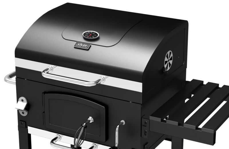 Grill węglowy ogrodowy KOLER EMBER CH1 Żeliwny Ruszt Płyta + Kamień do Pizzy 1 szt.