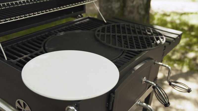 Grill węglowy ogrodowy KOLER EMBER CH1 Żeliwny Ruszt Płyta + Kamień do Pizzy 1 szt.