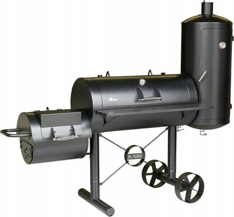 Grill węglowy+ wędzarnia EL FUEGO Kiona 2 komory  1szt.