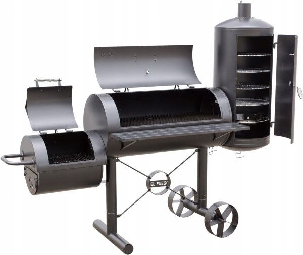 Grill węglowy+ wędzarnia EL FUEGO Kiona 2 komory  1szt.
