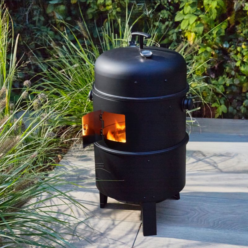 Grill węglowy z wędzarnią