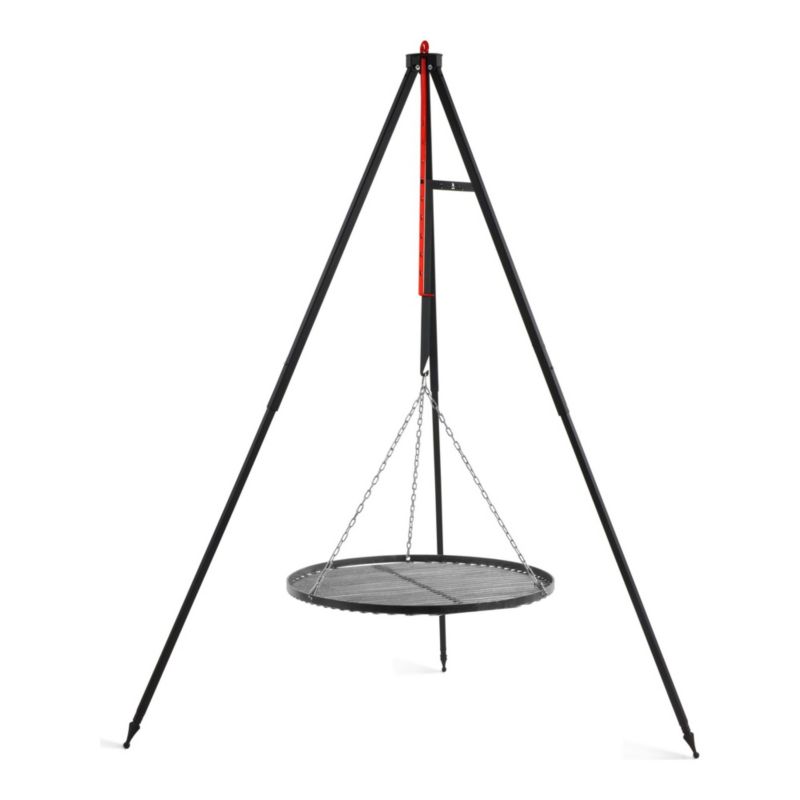 Grill wiszący trójnóg COOK KING 160 cm kempingowy ruszt 60 cm przenośny turystyczny do kociołka i pieczenia solidny 1 szt.