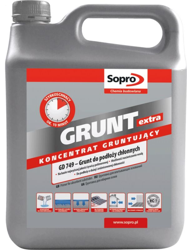 Grunt do podłoży chłonnych Sopro Extra GD749 4 kg