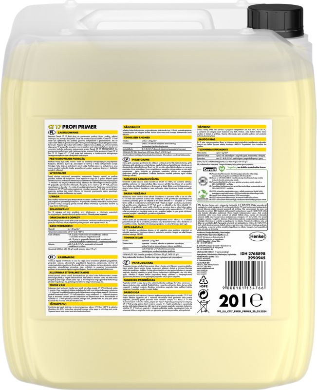 Grunt głęboko penetrujący Ceresit Ct17 20 l