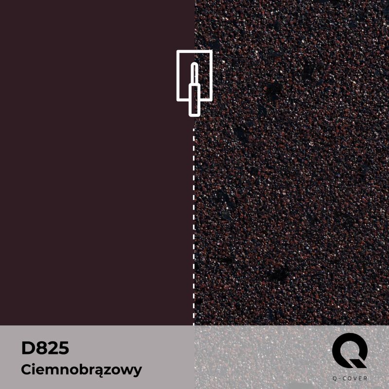Grunt Kwarcowy pod Tynk Dekoracyjny Q-Cover Ciemnobrązowy D825 15KG