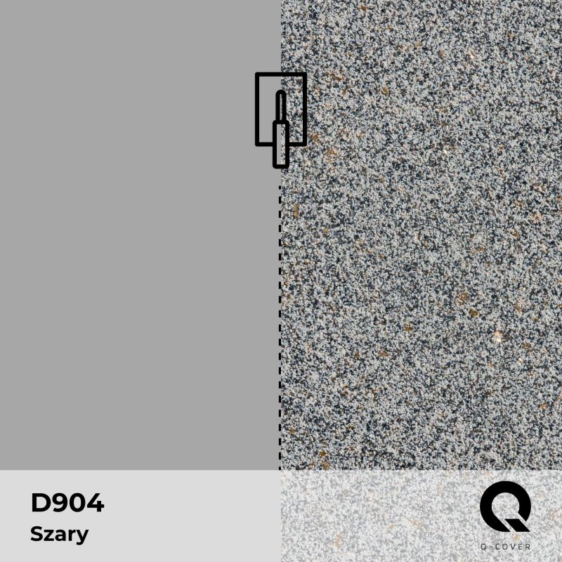 Grunt Kwarcowy pod Tynk Dekoracyjny Q-Cover Szary jasny D904 15KG