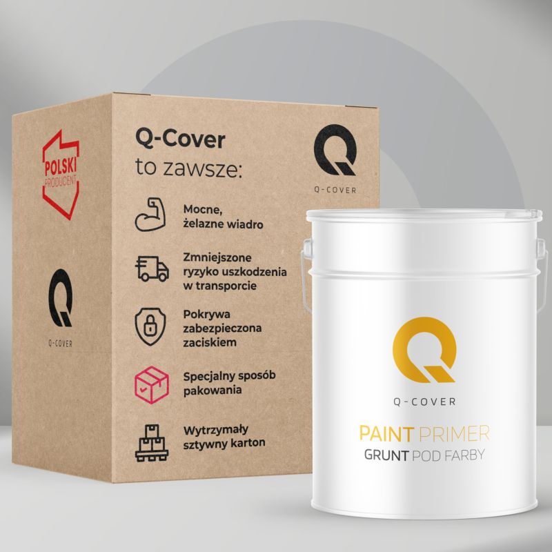 Grunt pod Farbę Lateksową Q-Cover Biały F100 10L