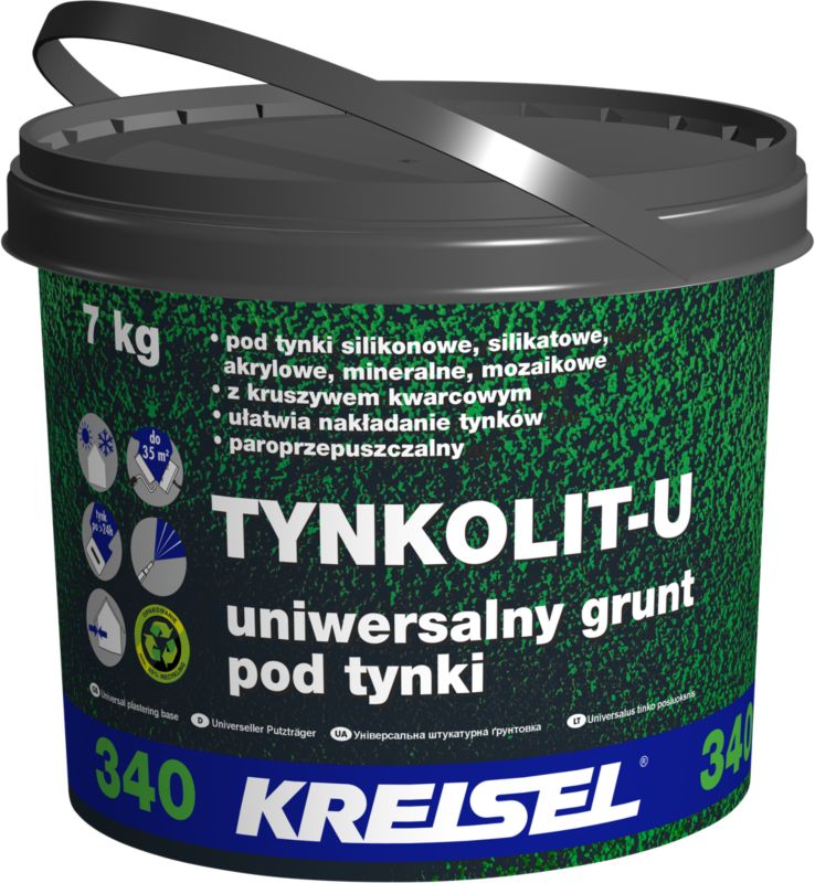 Grunt pod tynki Kreisel Tynkolit-U 340 biały 7 kg