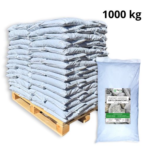 Grys granitowy Terra Feniks 31,5-63MM 1000 kg (50 x 20 kg) 1 szt.