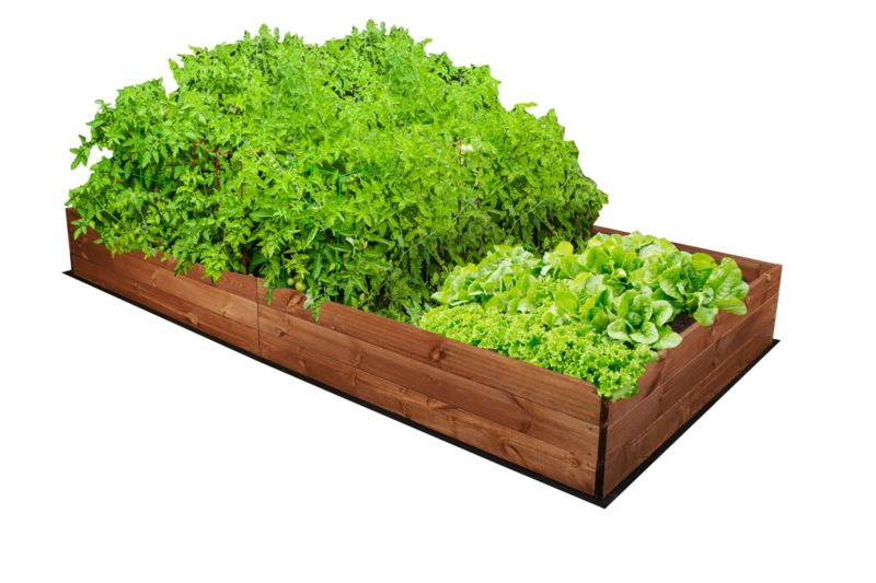 Grządka podwyższona MODO24 warzywnik brązowa impregnacja 27x237x117 cm 1 szt.