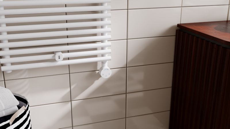 Grzałka elektryczna LUXRAD do grzejnika łazienkowego SLX 400W czarna z maskownicą   1 szt