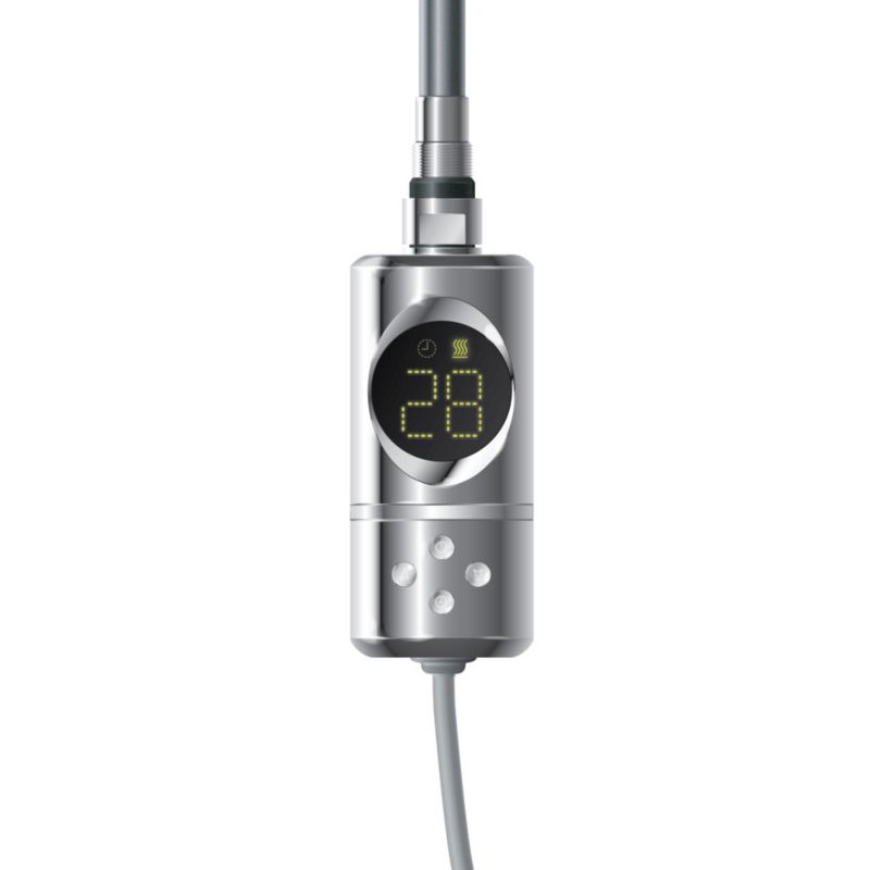 Grzałka elektryczna ML-Design 600W cromato z termostatem ekran LCD elektroniczny regulator temperatury funkcja czasowa wtyk 1 szt