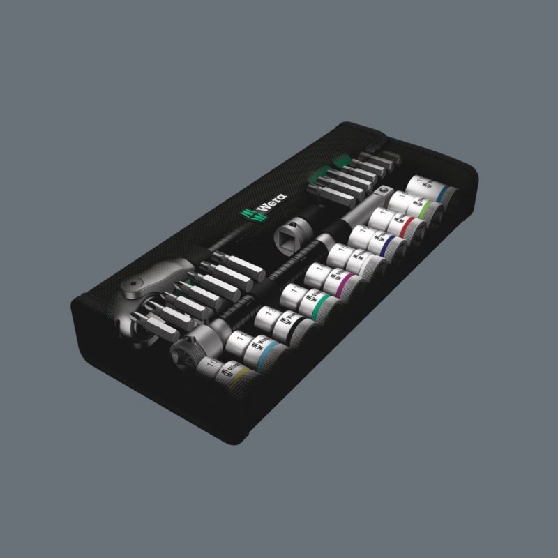 Grzechotka Wera Zyklop Speed 1/2" w zestawie metrycznym, 28 części, 05004076001, 1szt.