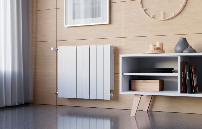 Grzejnik aluminiowy KFA Armatura ADR 10 elementów biały