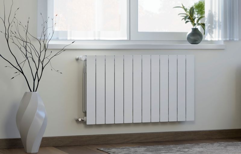 Grzejnik aluminiowy KFA Armatura ADR 10 elementów biały