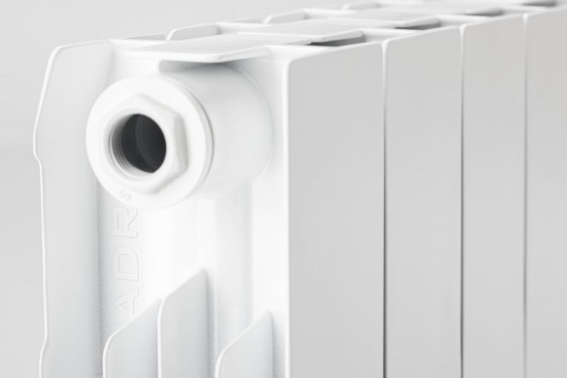 Grzejnik aluminiowy KFA Armatura ADR 10 elementów biały