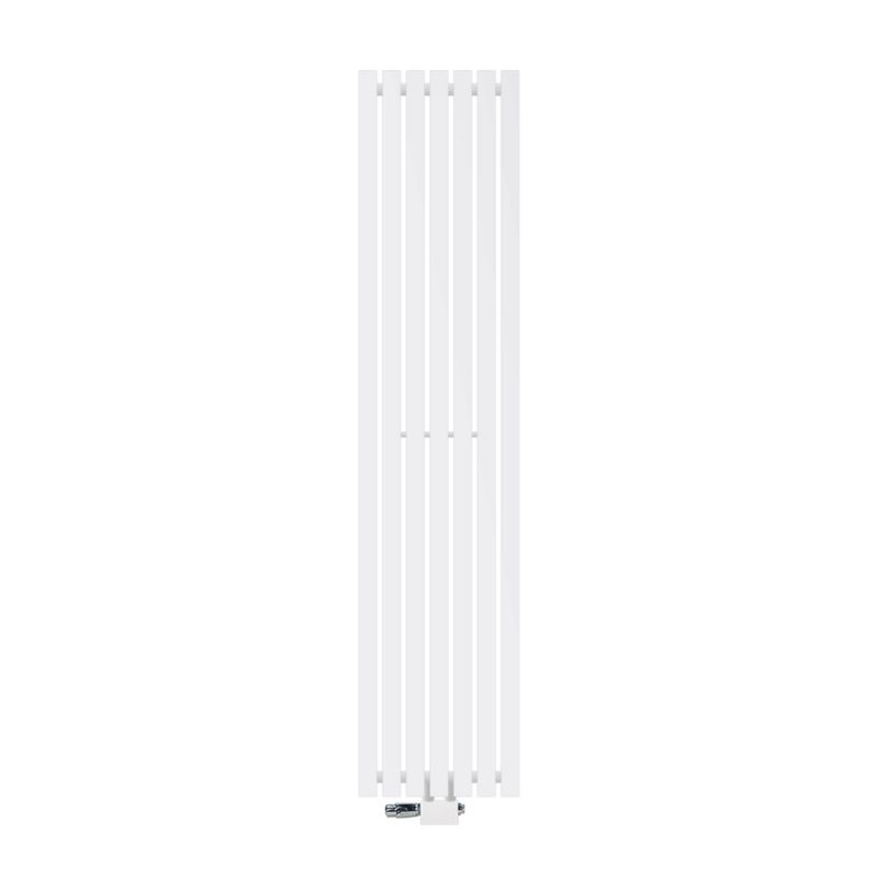 Grzejnik łazienkowy LuxeBath 370x1600 mm Stella biały płytowy pionowy centralny termostat zestaw przyłącze uniwersalne pokój 1 szt