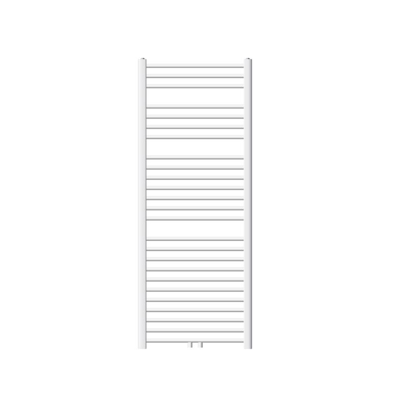 Grzejnik łazienkowy LuxeBath 600 x 1500 mm biały prosty środkowy podłączenie suszarka ręczników podgrzewacz pionowy Sahara 1 szt