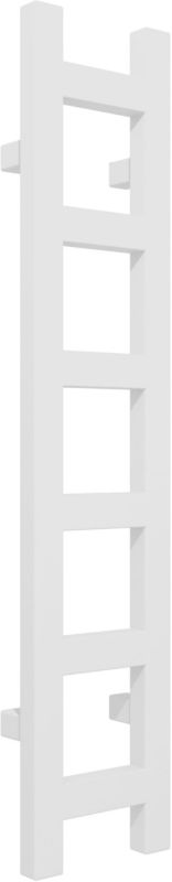 Grzejnik łazienkowy Terma 96x20 cm biały stalowy 1 szt.
