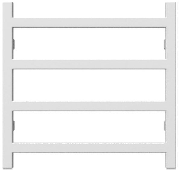 Grzejnik łazienkowy Terma Simple biały 600 x 500 mm podłączenie dolne środkowe ZX 217 W 1 szt.