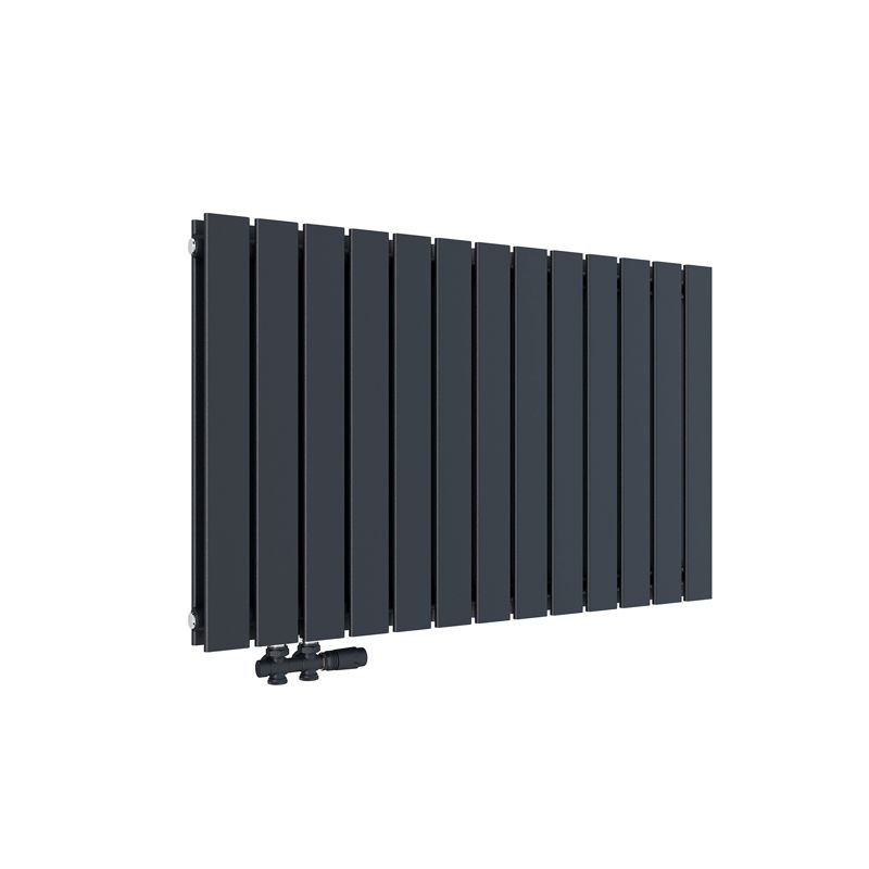 Grzejnik dekoracyjny EMKE płaski dwuwarstwowy boczny antracytowy 63 x 100,6 cm 1308 W 1 szt.