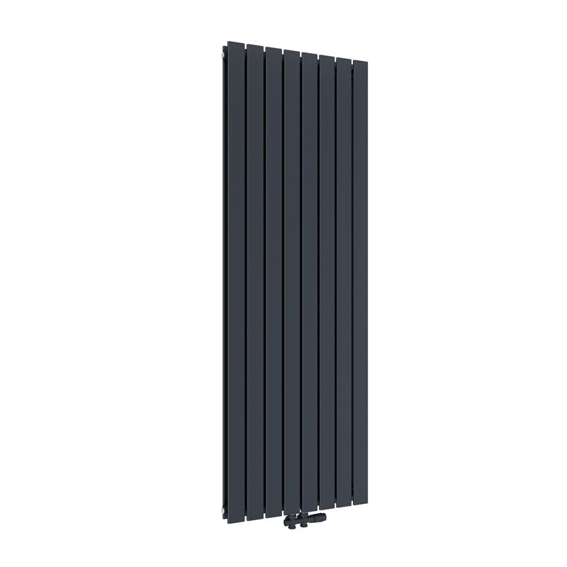 Grzejnik dekoracyjny EMKE płaski dwuwarstwowy centralny antracytowy 180 x 61,6 cm 2166W 1 szt.