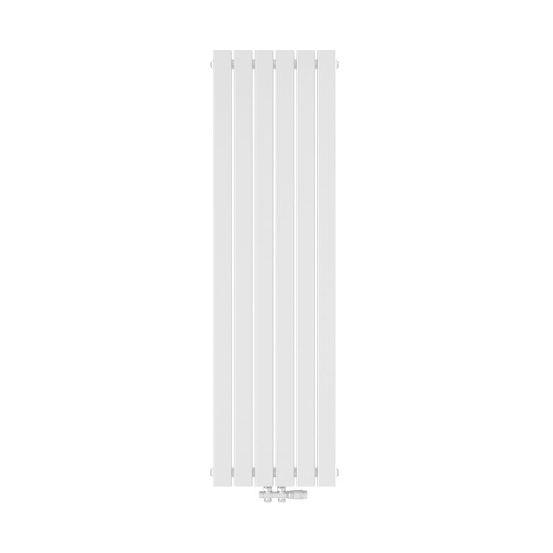 Grzejnik dekoracyjny EMKE płaski jednowarstwowy centralny biały 160 x 46 cm biały 751 W 1 szt.