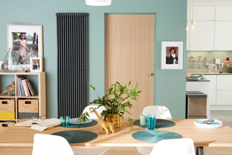 Grzejnik dekoracyjny GoodHome Kensal 180 x 50 cm antracyt