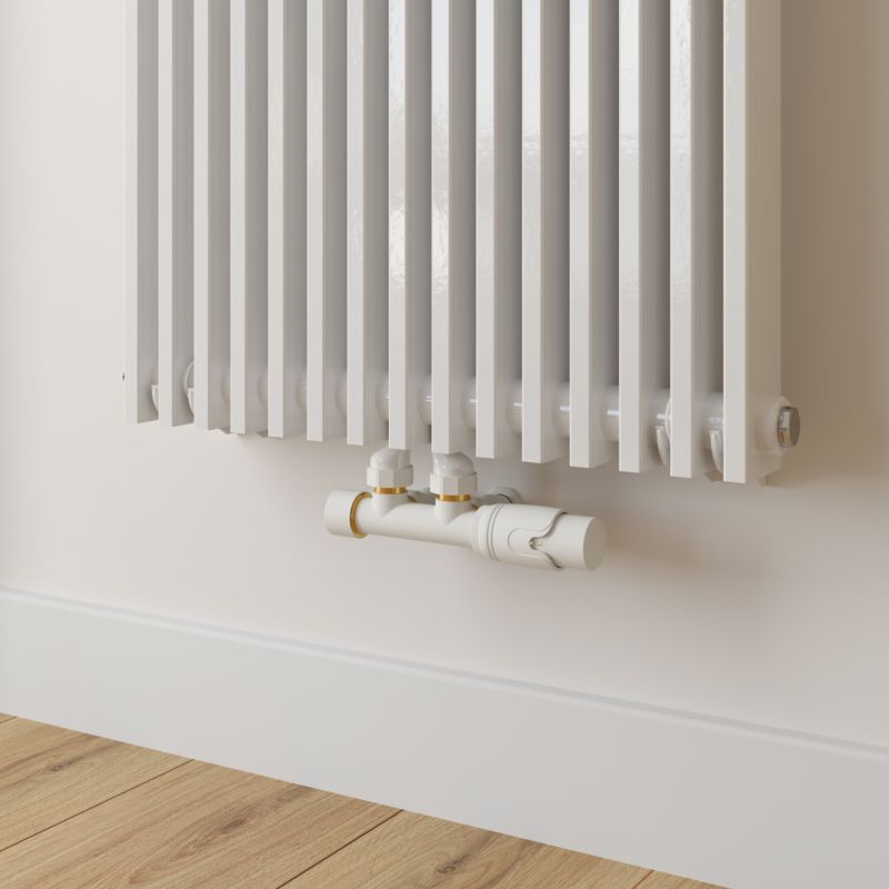 Grzejnik dekoracyjny GoodHome Kensal 180 x 50 cm biały