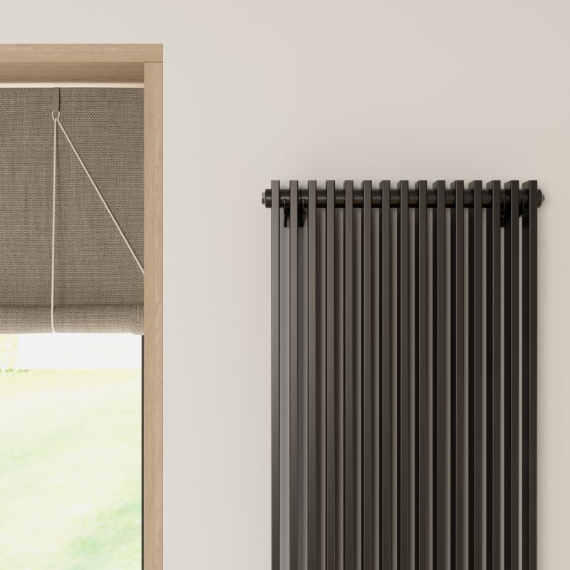 Grzejnik dekoracyjny GoodHome Kensal 180 x 50 cm czarny