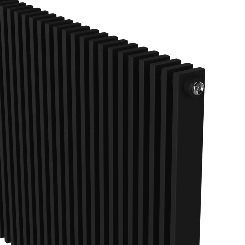 Grzejnik dekoracyjny GoodHome Kensal 60 x 100 cm czarny