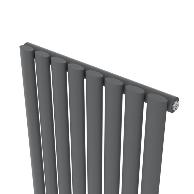 Grzejnik dekoracyjny GoodHome Wickham 180 x 48 cm antracyt