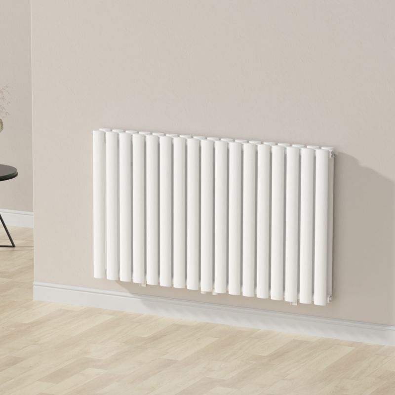 Grzejnik dekoracyjny GoodHome Wickham podwójny 60 x 100 cm biały
