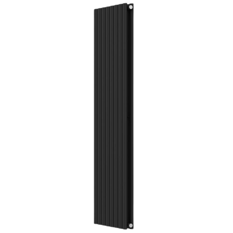 Grzejnik dekoracyjny Invena 1600X480 mm pionowy z zestawem montażowym czarny 1 szt