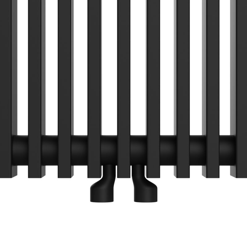 Grzejnik dekoracyjny Kensal 180 x 36 cm czarny