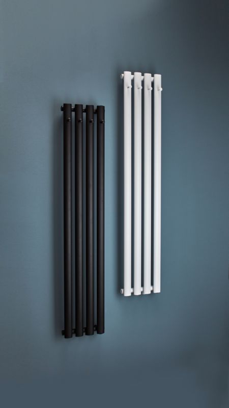 Grzejnik dekoracyjny Luxrad Azur 140 x 27 cm czarny