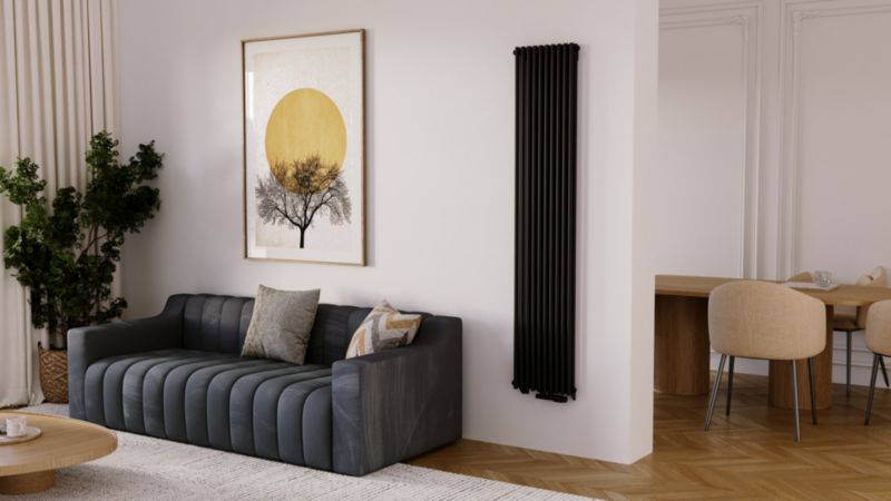 Grzejnik dekoracyjny LUXRAD Gamba 180x36,5 ZDC czarny 1104W 1 szt