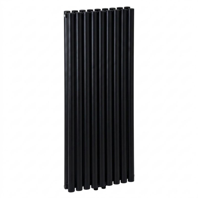 Grzejnik dekoracyjny Luxrad Ring Podwójny 160x52,6 czarny mat str 1730W 1 szt