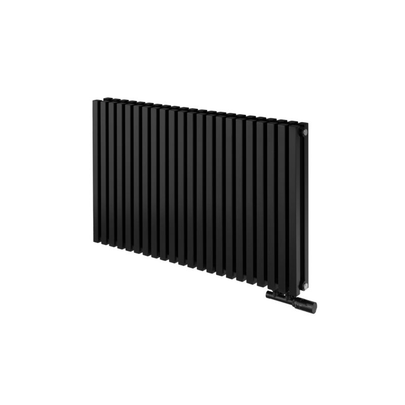 Grzejnik dekoracyjny poziomy Nomad 600x990 czarny 1 szt.