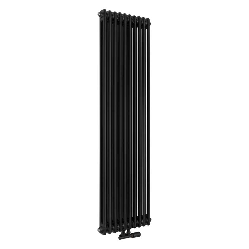 Grzejnik żeberkowy pionowy Column Line CL2 1600x470 czarny 1 szt.