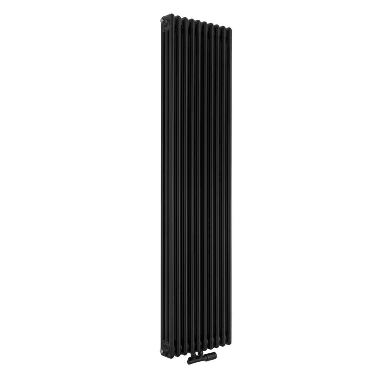 Grzejnik żeberkowy pionowy Column Line CL3E 1800x470 czarny 1 szt.