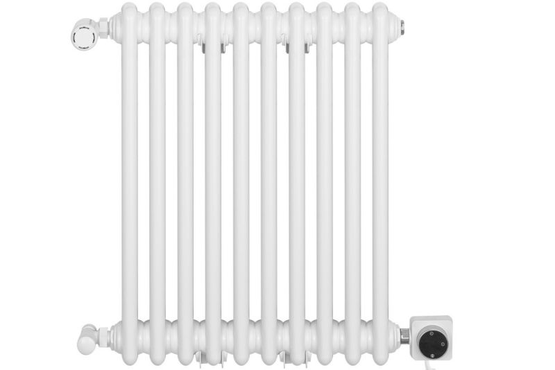 Grzejnik żeberkowy poziomy retro Column Line CL2E-575x470-B500 biały 1 szt.