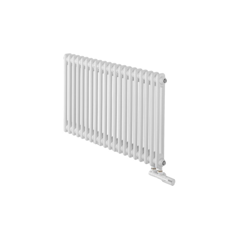 Grzejnik żeberkowy poziomy retro Column Line CL2E-575x920-D50L/P biały 1 szt.