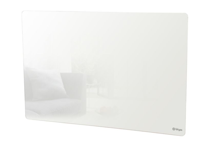 Grzejnik elektryczny Blyss szklany panel 1500 W biały